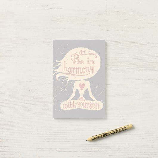 Seien Sie in Übereinstimmung mit selbst 2 Post-it Klebezettel (Auf Schreibtisch)