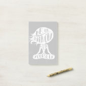 Seien Sie in Übereinstimmung mit selbst Post-it Klebezettel (Auf Schreibtisch)