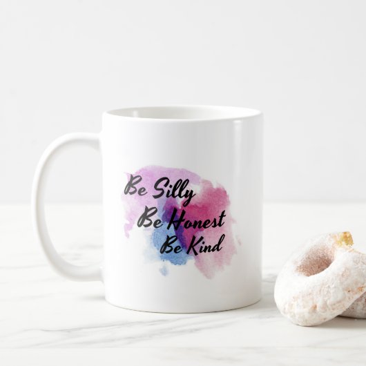 Seien Sie ist ehrlich ist nette Watercolor-Tasse Kaffeetasse (Mit Donut)