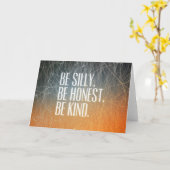 Seien Sie ist ehrlich - motivierend Zitat albern Karte (Gelbe Blume)