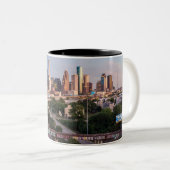 Seien Sie jemand in Houston, Texas Zweifarbige Tasse (VorderseiteRechts)