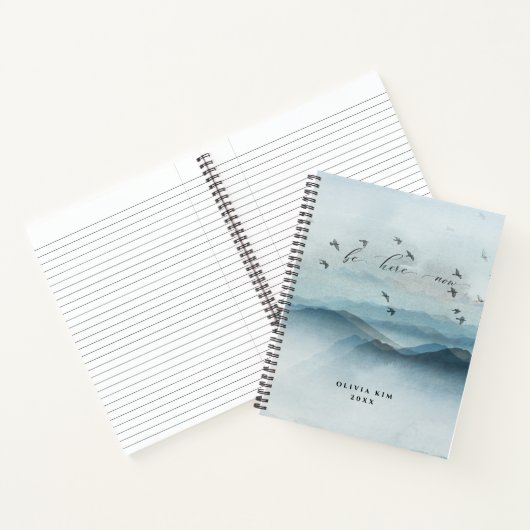 Seien Sie jetzt hier Journal Spiral Notebook Notizblock (Innenseite)