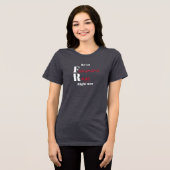 Seien Sie jetzt so weiblich wütend Tri-Blend Shirt (Vorderseite voll)