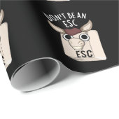 Seien Sie kein Esc Funny Keyboard Pun Dark BG Geschenkpapier (Rolleneckpunkt)