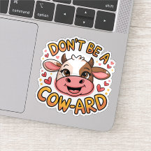 Seien Sie kein Kuh-Fan-Sticker