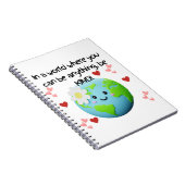 Seien Sie Kind Earth Teacher Notebook Notizblock (Rechte Seite)