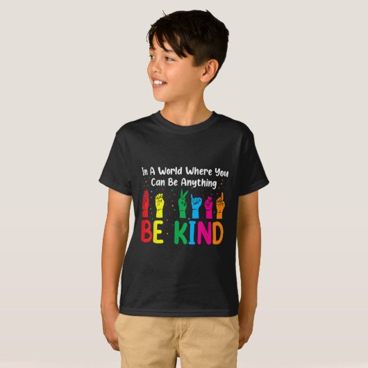 Seien Sie Kind Männer, Kinder des Autismus T-Shirt (Vorne ganz)