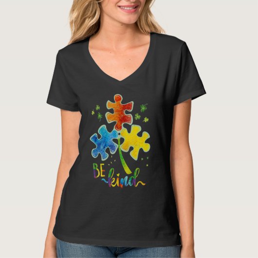 Seien Sie Kind Puzzle Piece Autismus Bewusstsein A T-Shirt (Vorderseite)
