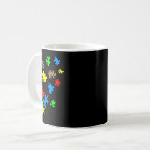 Seien Sie Kind Puzzle Pieces Leopard Autismus Bewu Kaffeetasse (Vorderseite Links)