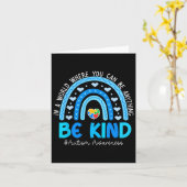 Seien Sie Kind Puzzle Rainbow Autismus Bewusstsein Karte (Gelbe Blume)