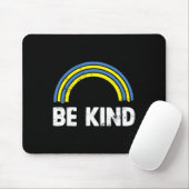 Seien Sie Kind Rainbow World Down Syndrome Awarene Mousepad (Mit Mouse)