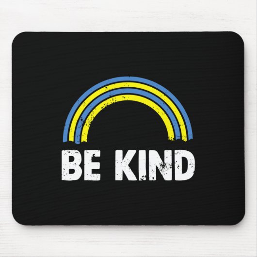 Seien Sie Kind Rainbow World Down Syndrome Awarene Mousepad (Vorne)