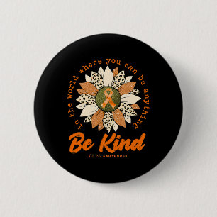 Seien Sie Kind Sonnenblumen Orange Crps Sensibilis Button