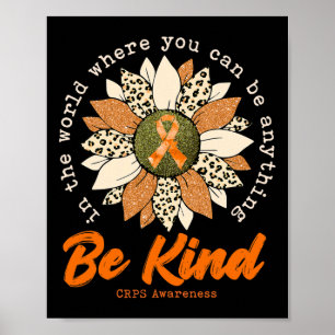 Seien Sie Kind Sonnenblumen Orange Crps Sensibilis Poster