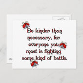 Seien Sie Kinder Postkarte (Vorne/Hinten)