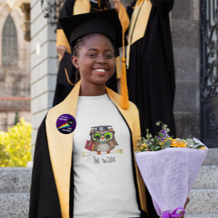 "Seien Sie kluges" Eulen-T-Shirt T-Shirt