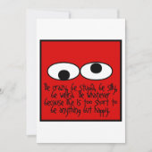 Seien Sie komisch Dankeskarte (Vorderseite)