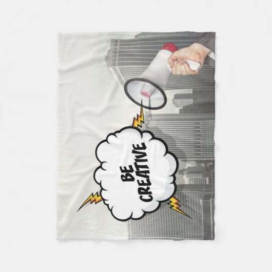 Seien Sie kreativ Fleecedecke (Vorderseite)
