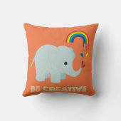 Seien Sie kreativ Kissen (Rückseite)