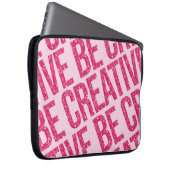 Seien Sie kreative Muster Word Art Beispiele Muste Laptopschutzhülle (Vorne Rechts)