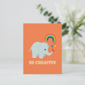 Seien Sie kreative Postkarte (Stehend Vorderseite)