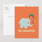 Seien Sie kreative Postkarte (Vorne/Hinten)