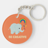 Seien Sie kreativer Schlüsselanhänger (Rückseite)