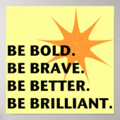 Seien Sie kühl brillant Poster (Vorne)