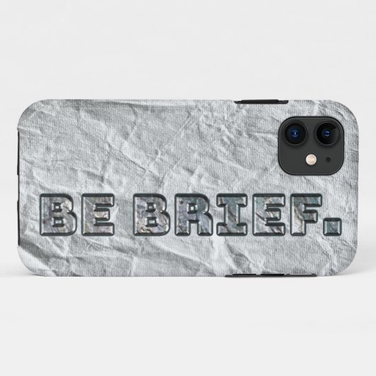 Seien Sie kurz. Case-Mate iPhone Hülle (Rückseite (Horizontal))