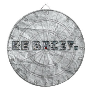 Seien Sie kurz. Dartscheibe