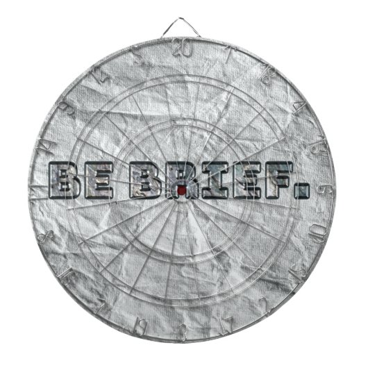 Seien Sie kurz. Dartscheibe (vorne)