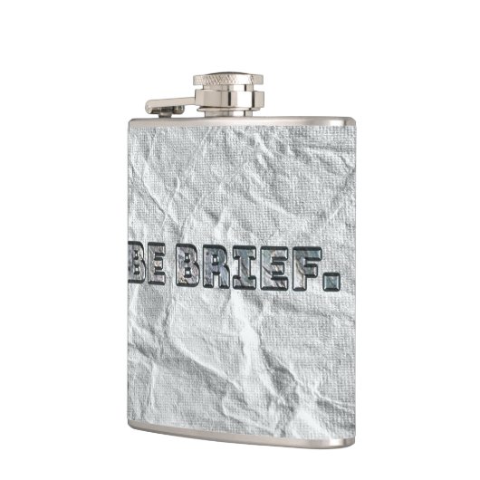 Seien Sie kurz. Flachmann (Links)