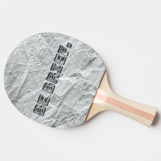 Seien Sie kurz. Tischtennis Schläger (Seitenansicht)
