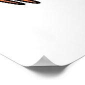 Seien Sie lauter lustiger positiver Krabbenpun Poster (Ecke)