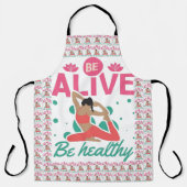 Seien Sie leben, gesund sein - Yoga & Wellness Ins Schürze (Vorderseite)