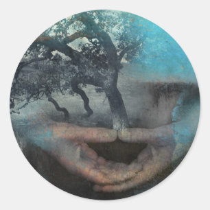 Seien Sie Leben Runder Aufkleber