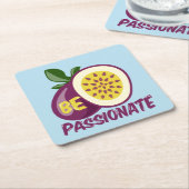 Seien Sie leidenschaftliche Passionsfrucht Rechteckiger Pappuntersetzer (angewinkelt)