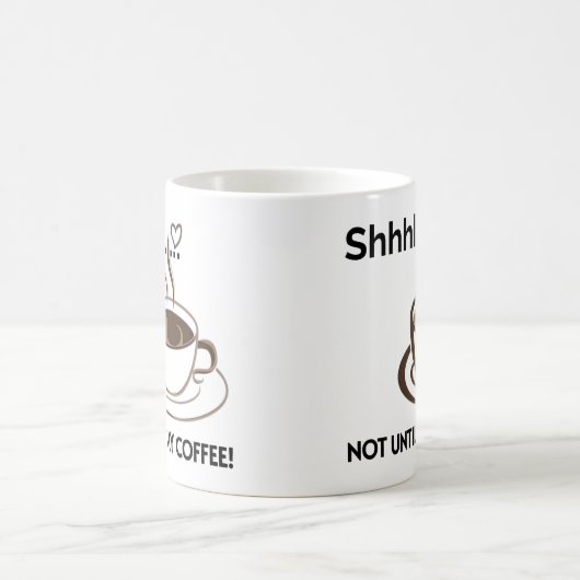 Seien Sie leise Kaffee Tasse (Mittel)