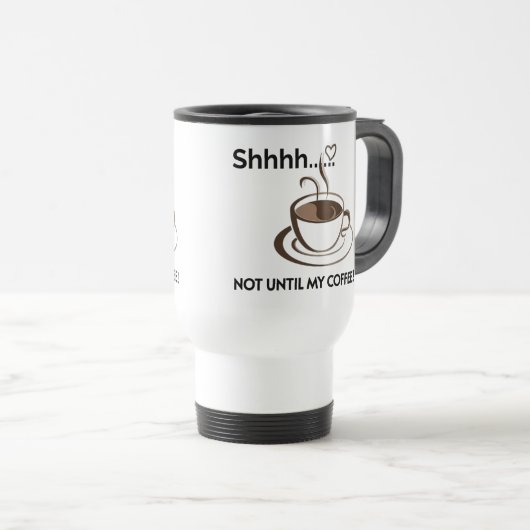 Seien Sie leise Kaffee Tasse (VorderseiteRechts)