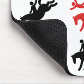 Seien Sie - lustiges PferdeSprichwort Mousepad (Ecke)