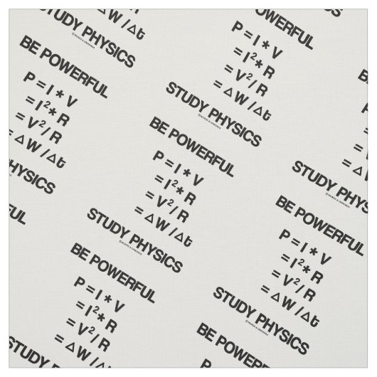 Seien Sie mächtig Study Physik Gleichungen Geek Ad Stoff (Muster)