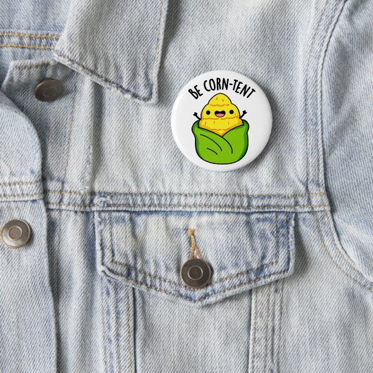 Seien Sie Maiszelt-Maispun Button (Beispiel)