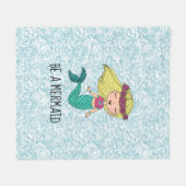 Seien Sie Meerjungfrau Fleece Blanket (Vorderseite (Horizontal))