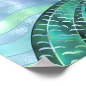 Seien Sie Meerjungfrau und machen Sie Waves Hologr Poster (Ecke)