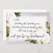 Seien Sie mein Bridemaid | Brautparty, das Karte (Vorne/Hinten)