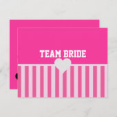 Seien Sie mein Bridesmädchen MOH Team Bride Pink S (Vorne/Hinten)