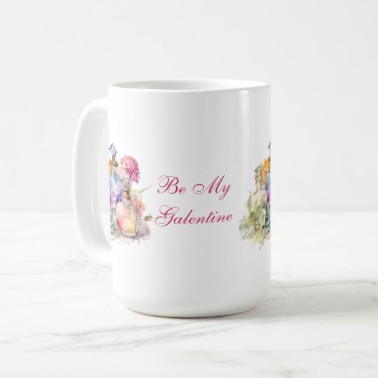 Seien Sie mein Galentine Kaffeetasse (Vorderseite Links)
