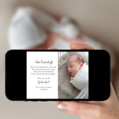 Seien Sie mein Godmatervorschlag Foto Einladung