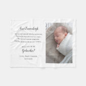 Seien Sie mein Godmatervorschlag Foto Fleecedecke (Vorderseite (Horizontal))