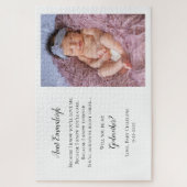 Seien Sie mein Godmutter Vorschlag Foto einladen Puzzle (Vertikal)